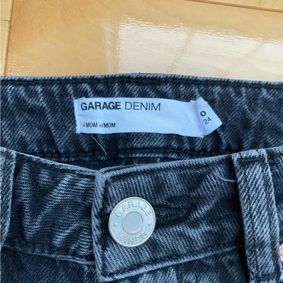 Garage black mom jeans, size 0 - Picture 5 of 7
